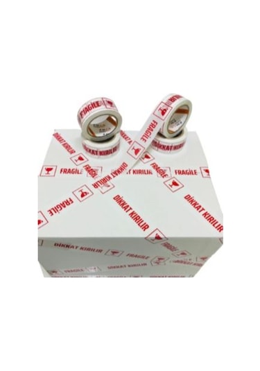 Fragile Dikkat Kırılır Baskılı Koli Bandı 45 X 100 M
