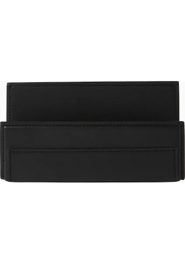 Ralph Lauren Brennan Deri Letter Rack Pratik Ofis Gereçleri Siyah