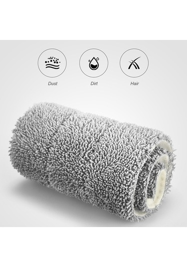 Yaozixa 360 Dönebilir Mikrofiber Yer Paspası - Islak & Kuru Temizlik İçin Yeniden Kullanılabilir Bezler