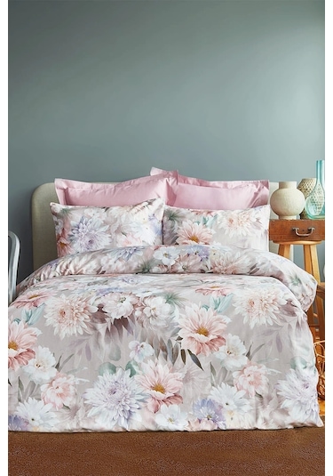 Poliere 210 Tc 83 Tel Dijital Pamuk Saten Tek Kişilik Nevresim Takımı