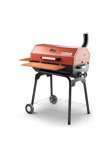 Guruss Cg-075 Kömürlü Barbekü Mangal Tam Set Oksit Kırmızı Model:grs03