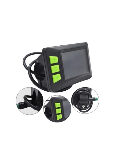 Reedark Elektrikli Bisiklet Lcd Hız Kontrol Cihazı - Usb Bağlantılı, Altı Çip Renkli Ekran, Akıllı Veri Gösterici Siyah