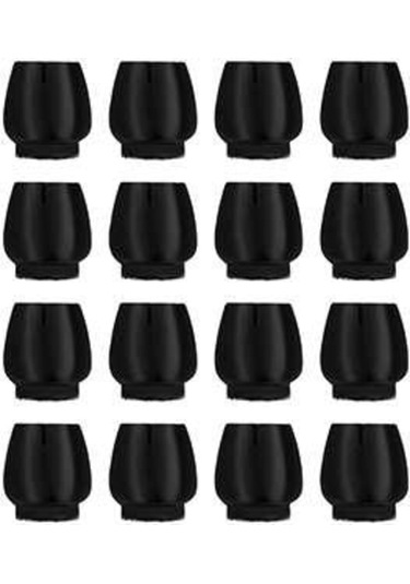 16'lı Paket - Silikon Mobilya Koruyucuları/sandalye Ayakları - Siyah Zemin Koruyucuları Diğer