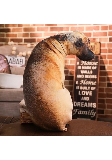 Zyzqstore Yastık 3d Sevimli Gerçekçi Komik Köpek Karikatür Çok Renkli Ev Hayvanları İçin Çok Renkli