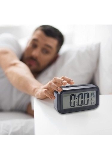 Trendooze Saati Saat, Saat Özel Model Led Ekranlı Dijital Çalar Büyük Başucu Anasayfa 12/24 Kl