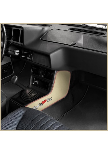 Tofaş Şahin Doğan Kartal Torpido Vites Konsol Koruma Halısı Orta Konsol Bej Renk Yan Kaplama Kumaş
