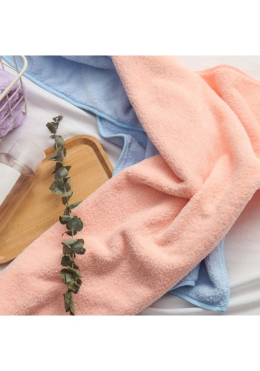 Kosona Mor Koral Fleece Banyo Seti Yıkama Havlu + El Havlu - Yumuşak, Dayanıklı Ve Çok Amaçlı Kullanım Diğer