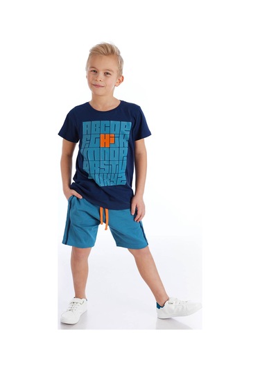 Denokids Mshb&g Alfabe Erkek Çocuk Şort Takım Çok Renkli