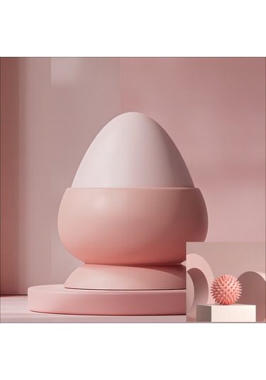 Geeksen Pembe Kutulu Silikon Top: Süction Cup Dizaynlı Ayak Altı, Omuz, Sırt, Bel Masaj Aleti - Yoga Stres Giderici刺猬 Topu Diğer