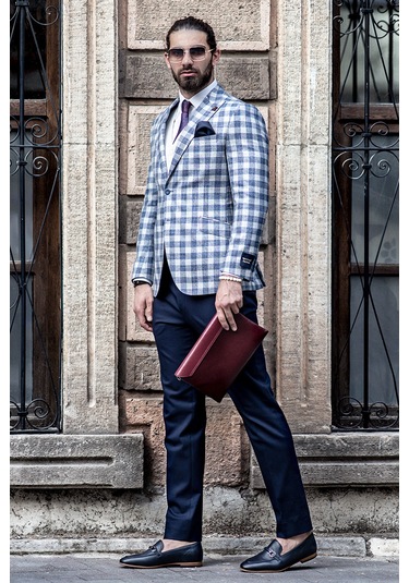 Sir Tek Ceket Ekose Regular Fit(434102097)