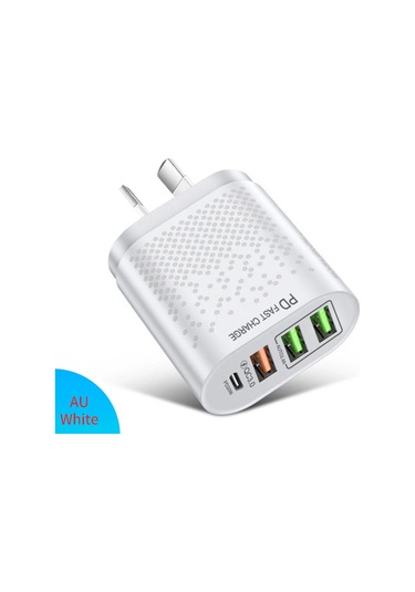 Lovebay 4 Portlu Pd 20w + Qc3.0 Usb C Hızlı Şarj Adaptörü İphone Uyumlu Xiaomi Samsung Huawei Budistribütör Garantili