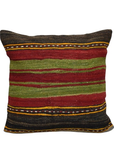 Zehra Abla Halı Yeni El Dokuma Dekoratif Kilim Kırlent Yastık Kılıfı 6044