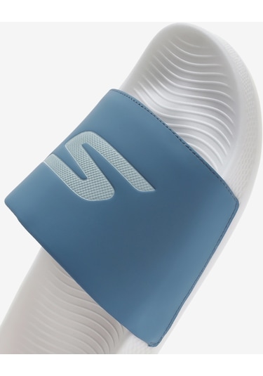 Skechers Hyper Slide - Deriver Erkek Beyaz Terlik 246020 Wbl Beyaz