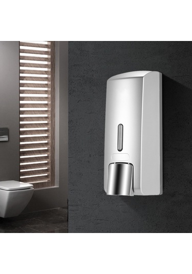 Chuangdıan 300ml Duvara Monte Tek Şişe Manuel Sabunluk Şampuan,gümüş Diğer