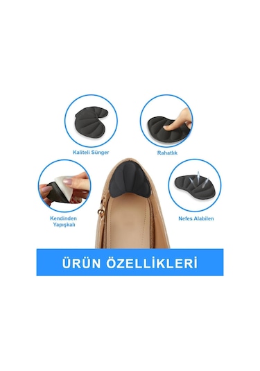 Active Team Topuk Koruma Numara Küçültme ve Ayakkabı Vurma Önleyici Ped