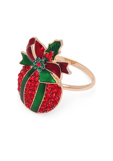 Pazly Noel Şükran Günü Metal Peçete Halkaları - Eşsiz Tasarımlı, Premium Çinko Alaşımı, Yeniden Kullanılabilir, Zarif Masa Dekorasyonu İçin Mükemmel 1