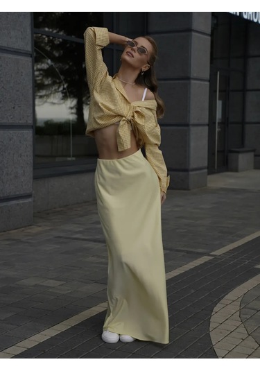 Navadis Uzun Yazlık Trend Etek 414523143 Gri