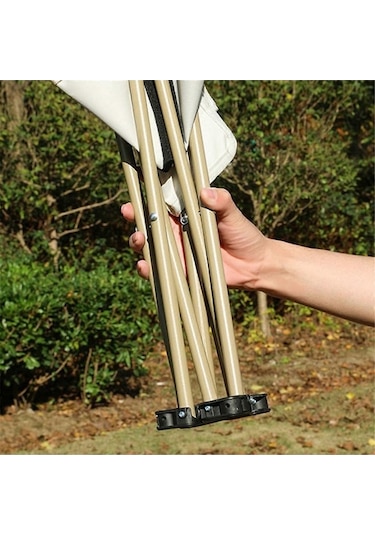 Bloomnest Açık Hava Piknik Mazar Katlanır Sandalye 23x28x28cm Newway A746 Altın-siyah, Taşınabilir Balıkçı Sandalyesi, Kamp Ve Piknik İçin İdeal Altın - Siyah