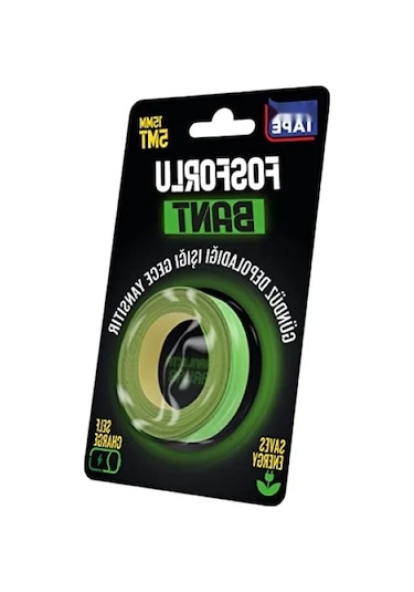 Fosforlu Bant - 15mm X 5mt, Yeşil