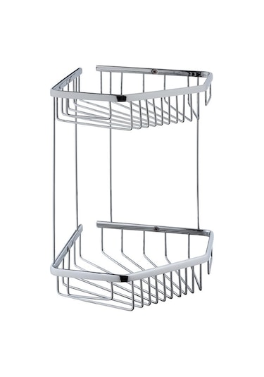 VitrA Base 300 Paslanmaz Çelik İkili Süngerlik Krom A44158 Krom