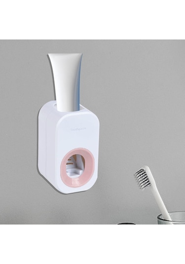 Suntek Magideal Ev Banyo Otel D İçin Otomatik Diş Macunu Dispenseri Beyaz