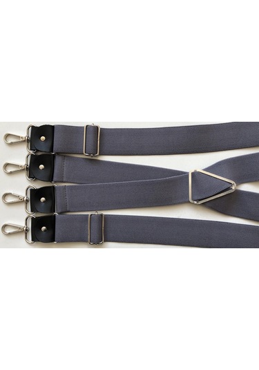 Kancalı Gri Pantolon Askısı 4 Kancalı