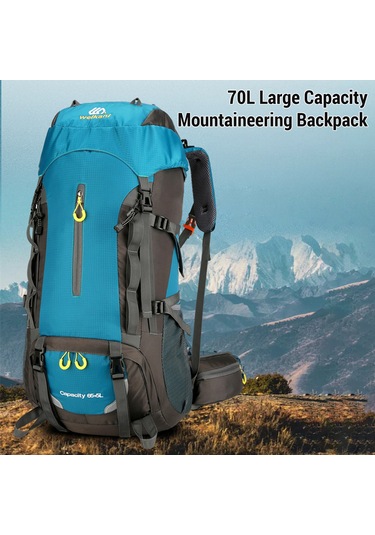 Yuntech01 70l Dayanıklı Oxford Kumaş Sırt Çantası - Geniş Kapasiteli Ve Hafif Koyu Mavi