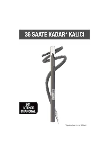 Maybelline New York Tattoo Liner Jel Göz Kalemi 901 Intense Charcoal