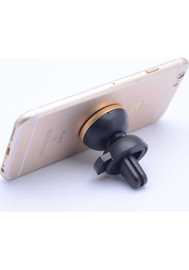 Zore New Magnetic Air Vent Mount Araç Telefon Tutucu Gold