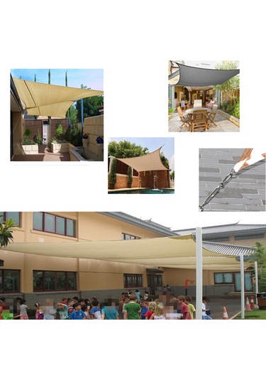 Youtek Paslanmaz Çelik 304 Bahçe Gölgelik Askı Seti, 6mm Dörtgen Aksesuar Diğer