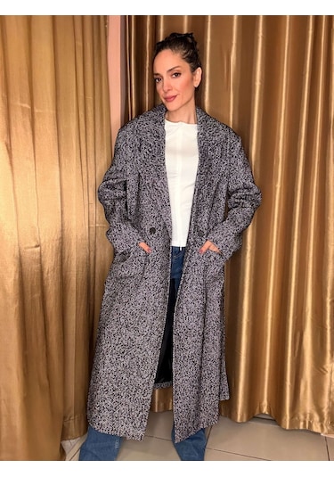 Ali Butik Siyah Exeter Balıksırtı Uzun Kaban Siyah