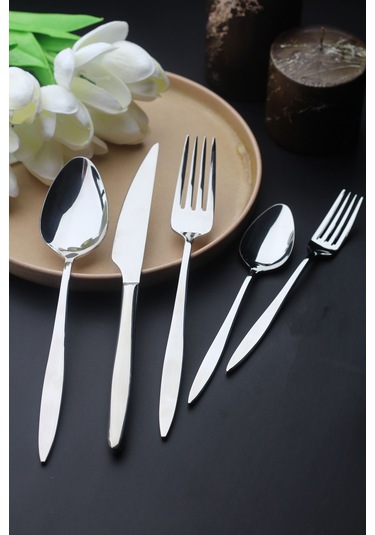 Ares 6 Kişilik 30 Parça Çatal Kaşık Bıçak Takımı Metal