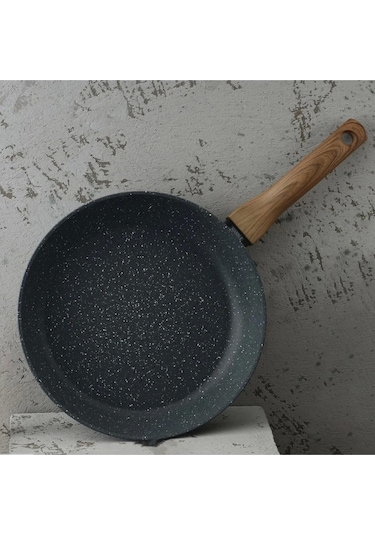 Leydi Marble Natura Granit Tava 26 Cm Gri