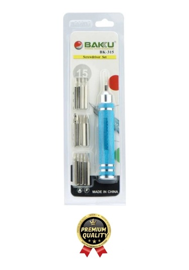 Profesyonel Seri Dayanıklı Yüksek Kalite Ergonomik Hassas Tamir Taşınabilir 15 Uçlu Tornavida Seti