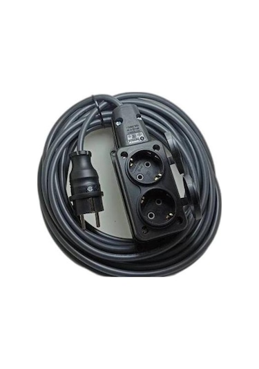 Bemis 2 li Kauçuklu Priz 3x2.5mm Uzatma 5 Metre