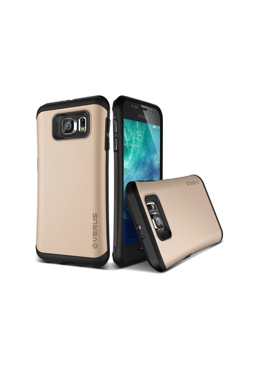 Verus Galaxy S6 İle Uyumlu Case Thor Kılıf Hard Drop Shine Gold