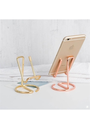 Dancemonkey Dayanıklı Metal Stand - Ev/ofis Masaüstü Altın Altın