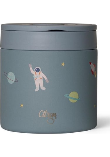 Citron Vakumlu Paslanmaz Çelik Yemek Termosu 350 Ml - Spaceship Gri