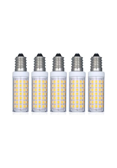 Maiyame 5 Adet E14 Led Ampul Sıcak/beyaz Işık 3000k/6000k , 5w 500 Lümen, 33 Led, 360 Aydınlatma, Halojen Ampul Yerine, Ac220-240v Ilık Beyaz