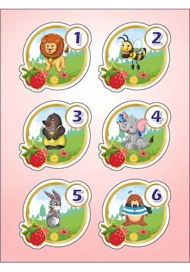 Sprintfox Çocuk Bahçesi İçin Dolaplık Etiketler Orman Dağ Şeklini 439644295 Pembe