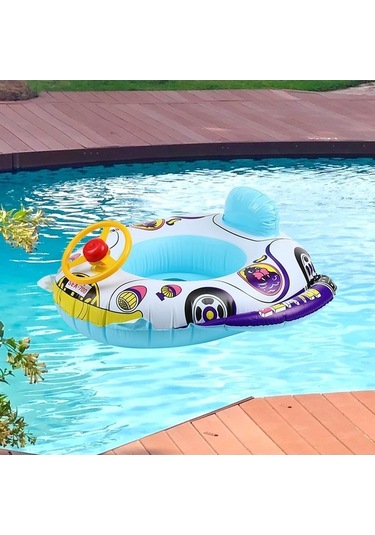 Ganzhoushop Yüzme Tekne Şamandıra Renkli Bebek Koltuğu Suntek Çoklu Bebek Ud Çok Renkli