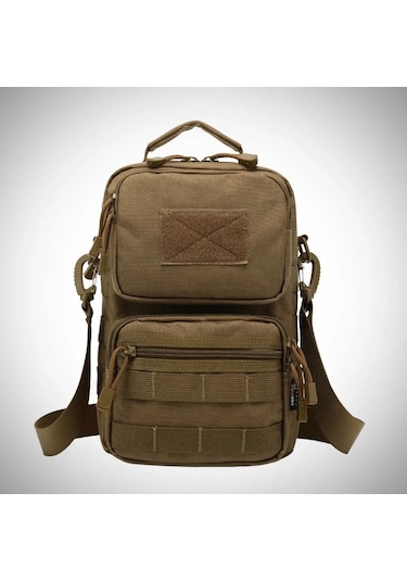 Açık Yürüyüş Tek Omuz Sırt Çantası Kamuflaj Ordu Su Geçirmez