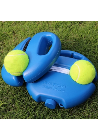 Konesam Tek Kişilik Tenis Egzersiz Aleti - Dayanıklı Tabanlı Rebound Topu İle Raket Becerileri Geliştirici