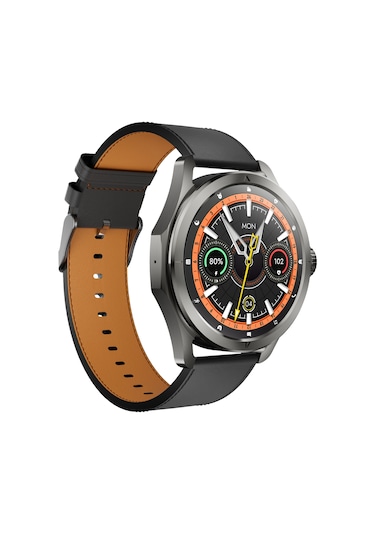 Kalobee Sk44 Business Amoled Ekran 3 Kordonlu Akıllı Saat İphone & Android Uyumlu,48 Mm Siyah