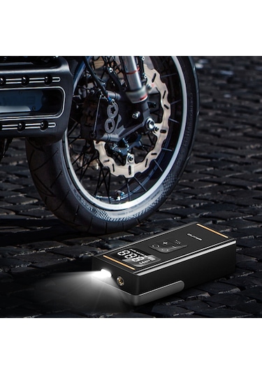 Teltree 7.4v Akıllı Kablosuz Araç Lastik Pompa - Bisiklet Topu Hava Atma, Işık Ve Uyarı Işığı Fonksiyonlu 120w Abs材质