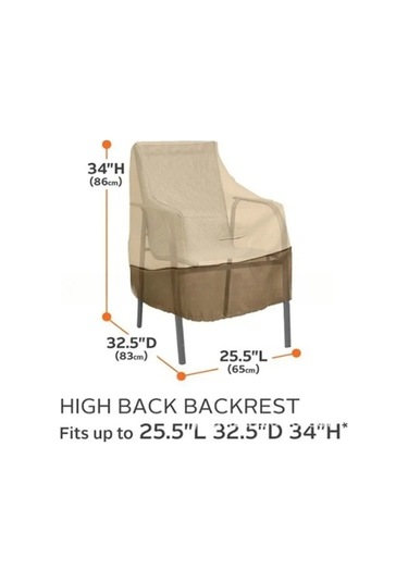 Fastbuy Oxford Su Geçirmez Veranda Kumaşı - Yüksek Arkalıklı, Çok Renkli Seçenekler Çok Renkli