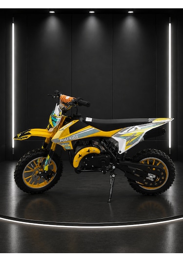 Sfm Mini Cros 49cc Çocuk Cross Motosikleti Sarı