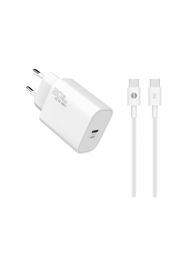 S-link Sl-ec62tp Type-c 20w Pd3.0 Quick Charge Qc4.0 Kablo + Ev Şarj Adaptör