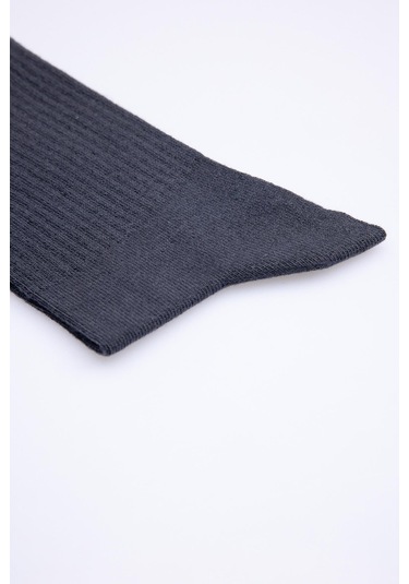 Tudors Unisex Çizgili Kolej Füme Tenis Çorabı-28755 - Erkek Füme