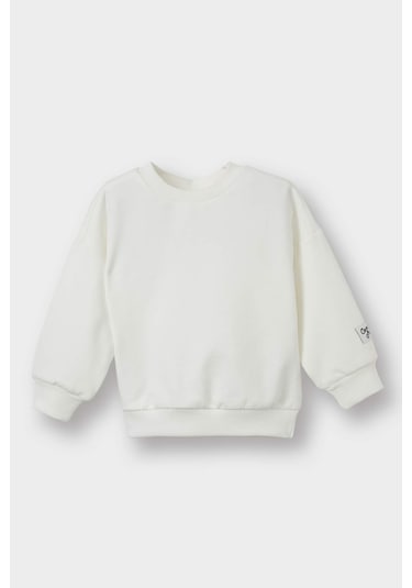 Defacto Erkek Bebek 2li Takım Basic Düz Sweatshirt Fitilli Kadife Salopet G0084a525wnnv241 Lacivert
